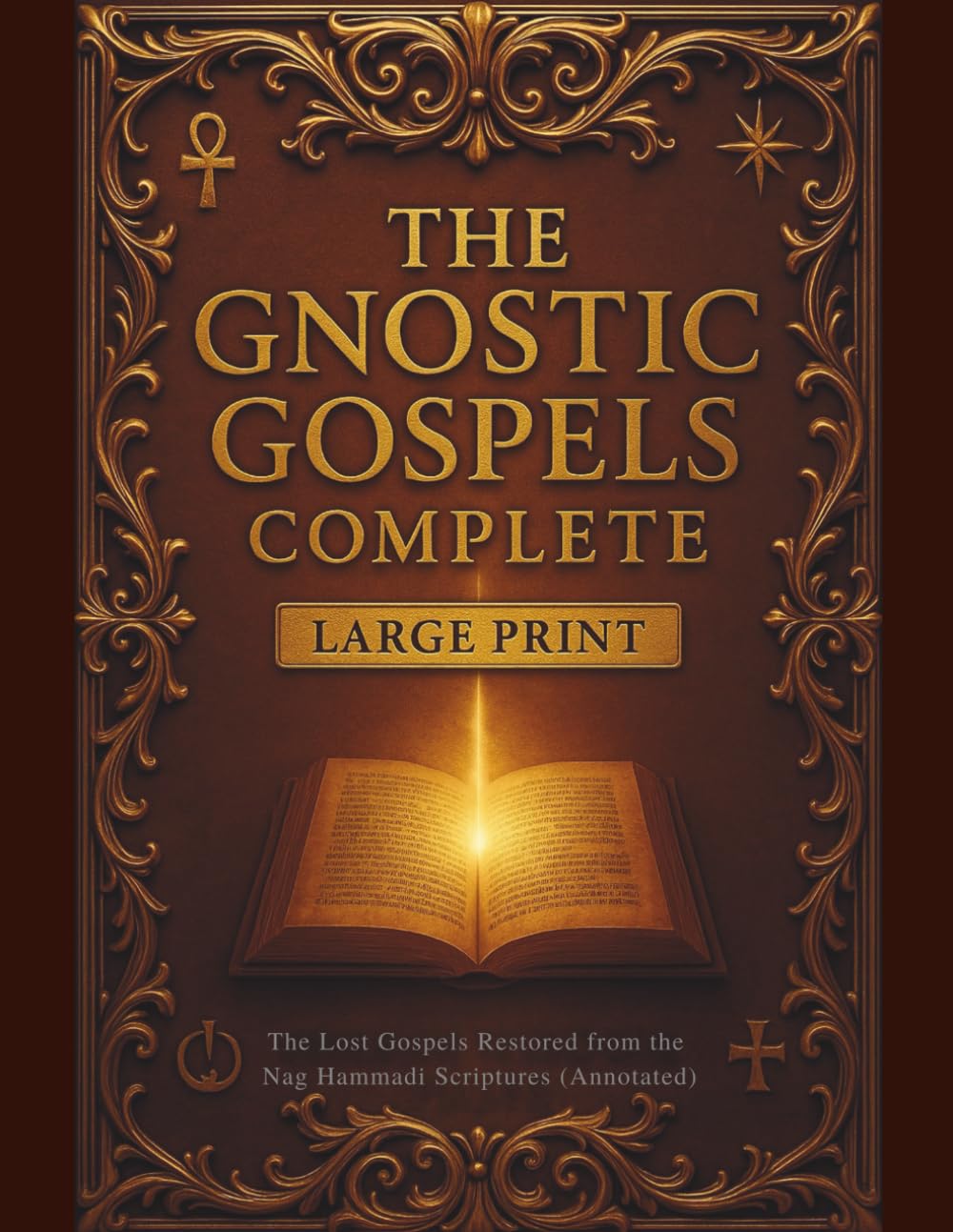 The Gnostic Gospels Complete LARGE PRINT (Annotated & Modernized): The Lost Gospels Restored from the Nag Hammadi Scriptures Including Thomas, Mary Magdalene, Philip, and More