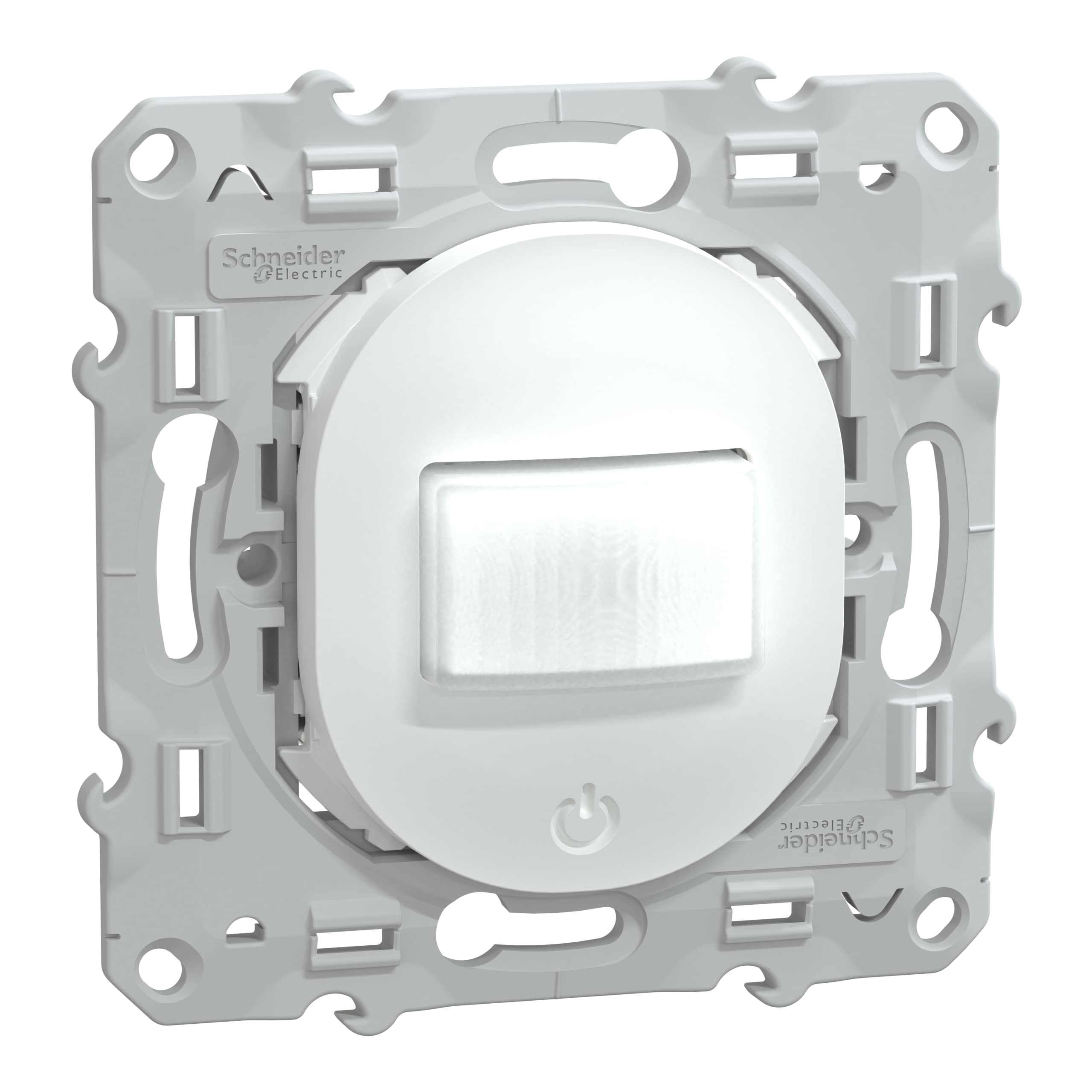 Schneider Electric - Ovalis - détecteur de présence et de mouvement - toutes charges - 3 fils - Blanc - S320523