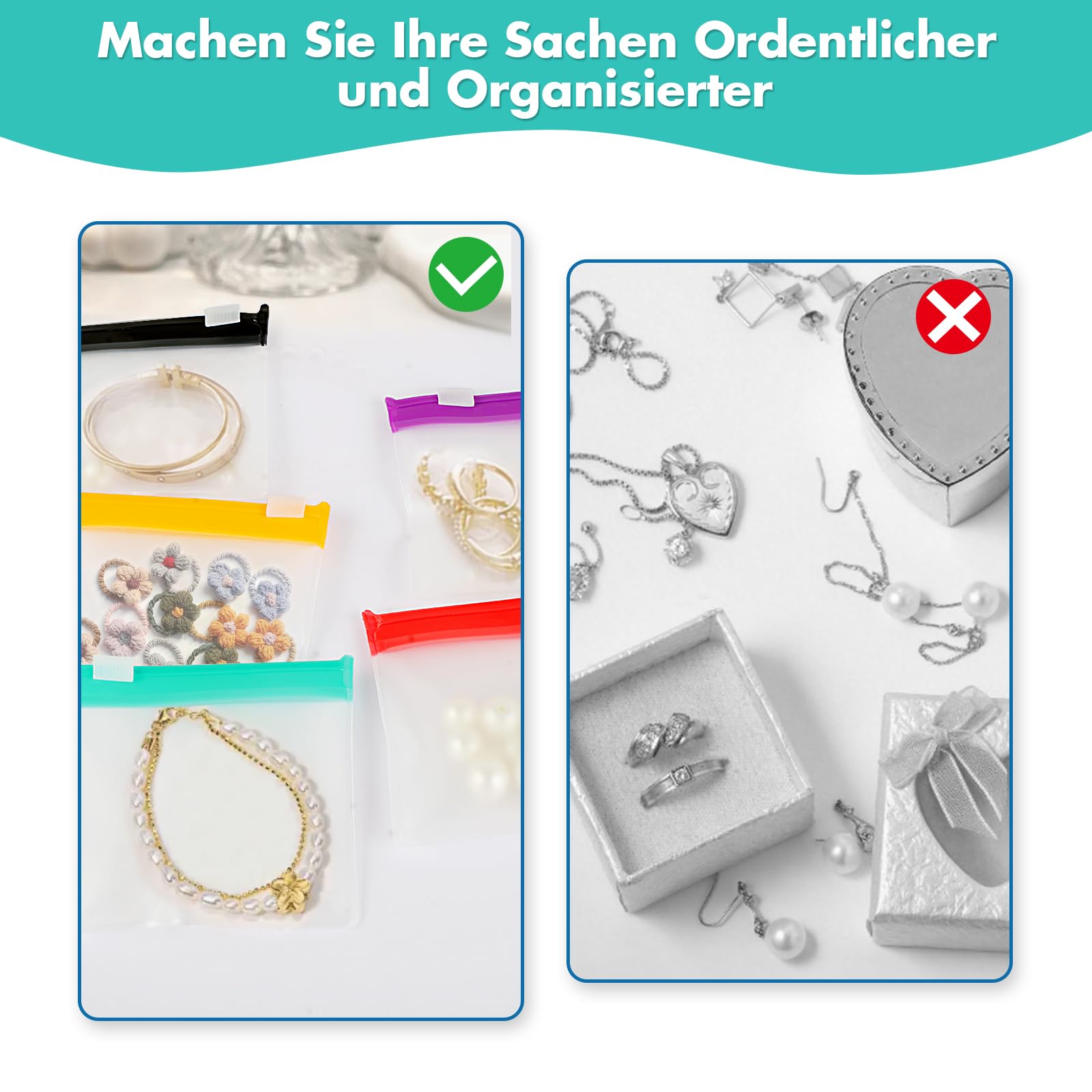 15 Stück Mini Zip Beutel, 7,5 x 7,5 cm Wiederverwendbare Medikamententasche Klein, EVA Tragbare Kleine Zipper Tütchen, Mehrfarbige Pillenbeutel mit 16 Aufkleber, für Reisen und Alltag