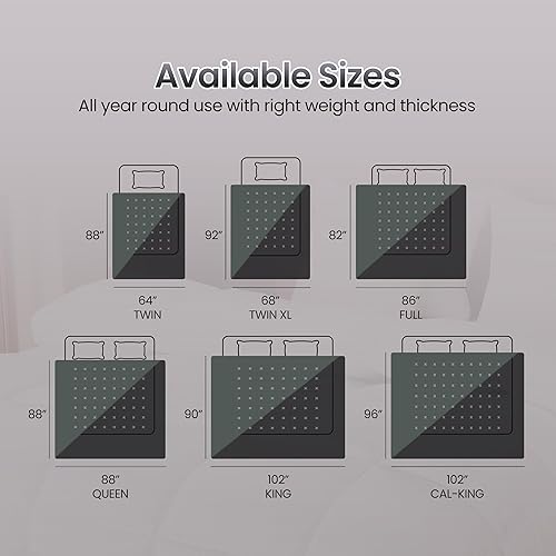 Miniatura 136 de Utopia Bedding - Edredón acolchado con presillas en las esquinas, costuras en caja, relleno alternativo, tamaño individual (beige)