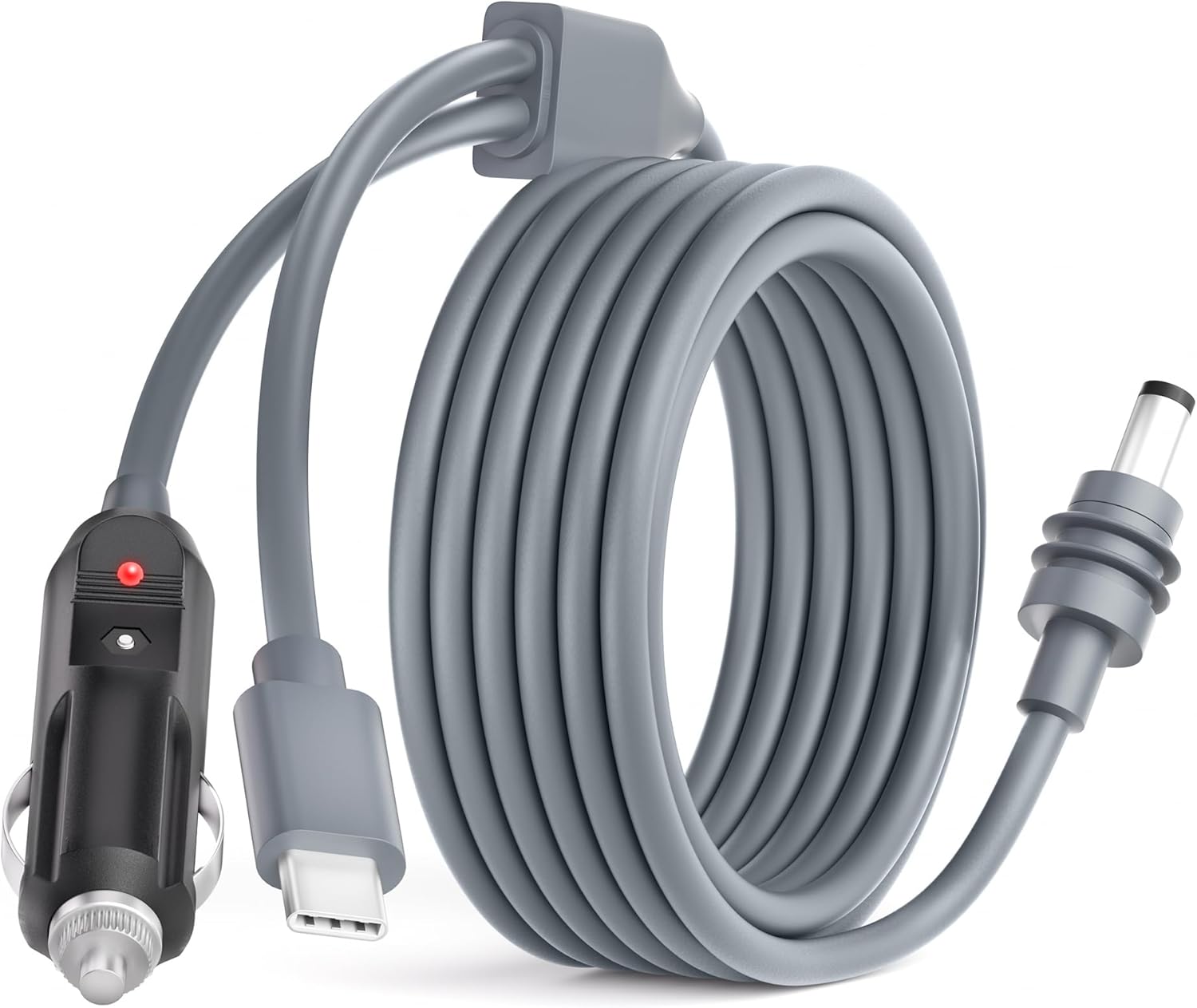 Starlink Mini Cable Car Adapter 12V-24V Starlink Mini Car Charger DC Power Cable to Cigarette Lighter 16.4FT Waterproof DC Power Cord to Cigarette Lighter Plug for RV Trucks Ships Waterproof 18AWG 5M