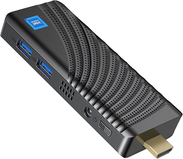 NiPoGi Mini PC Stick W-11 8GB DDR4 128GB ROM,Intel J4125 Mini Computer (up to 2.9 GHz),Micro PC with Dual Display,4K HD,Dual WiFi,BT4.2, Mini Desktop PC for Bussiness Education