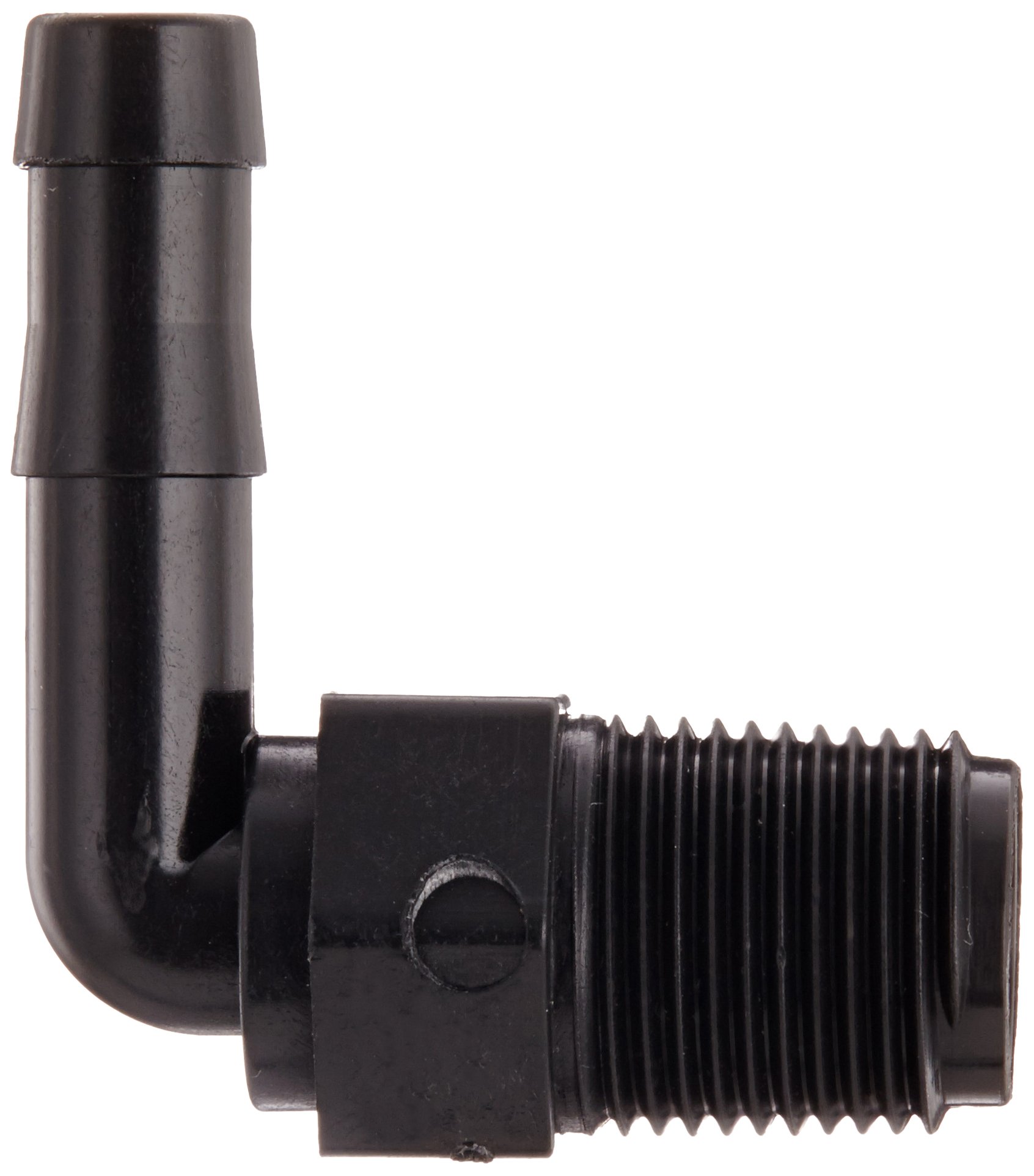 Banjo HB038-90 Polypropylene Hose Fitting, 90 Degree Elbow, 3/8