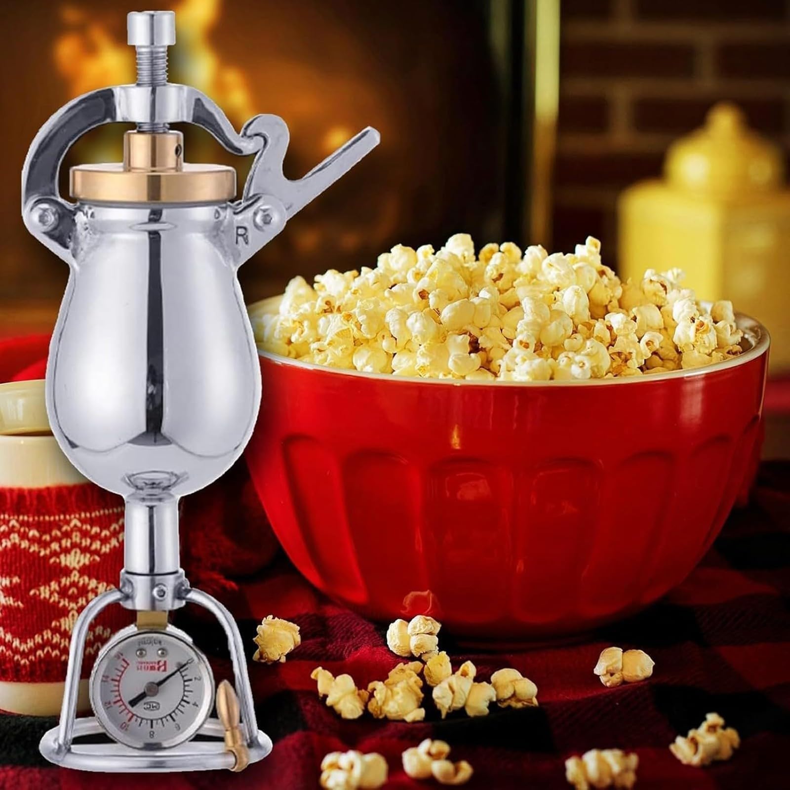Chinese Vintage Traditional Popcorn Maker, Manual Pop-Corn Grain