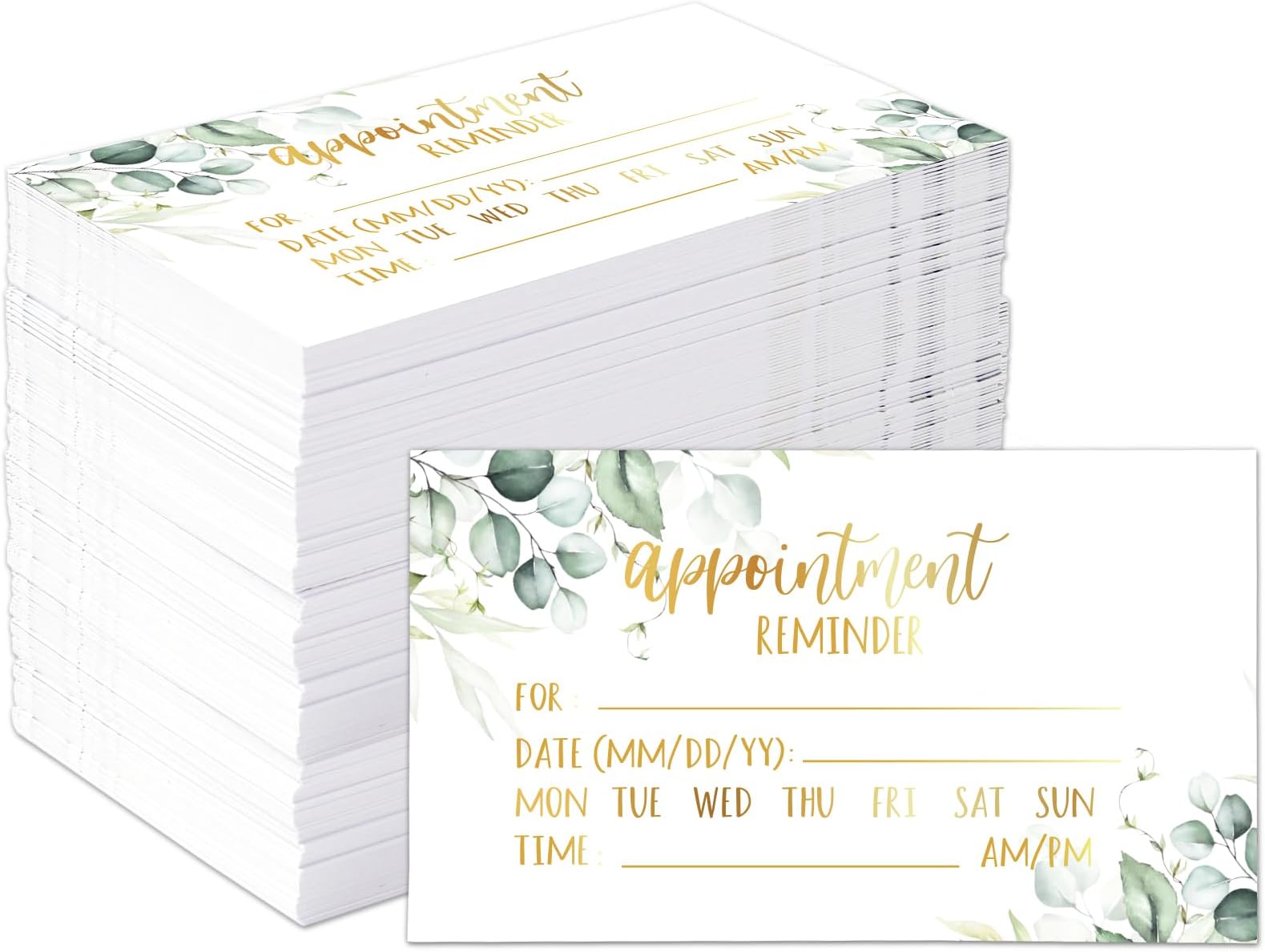 150 Pcs Blank Appointment Cards - 2x3.2 Inch Kraft Reminder Cards For Business