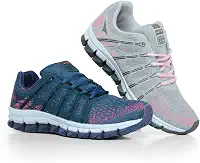 Kit 2 Pares Tênis Feminino Academia Esportivo Confortável Caminhada Let's