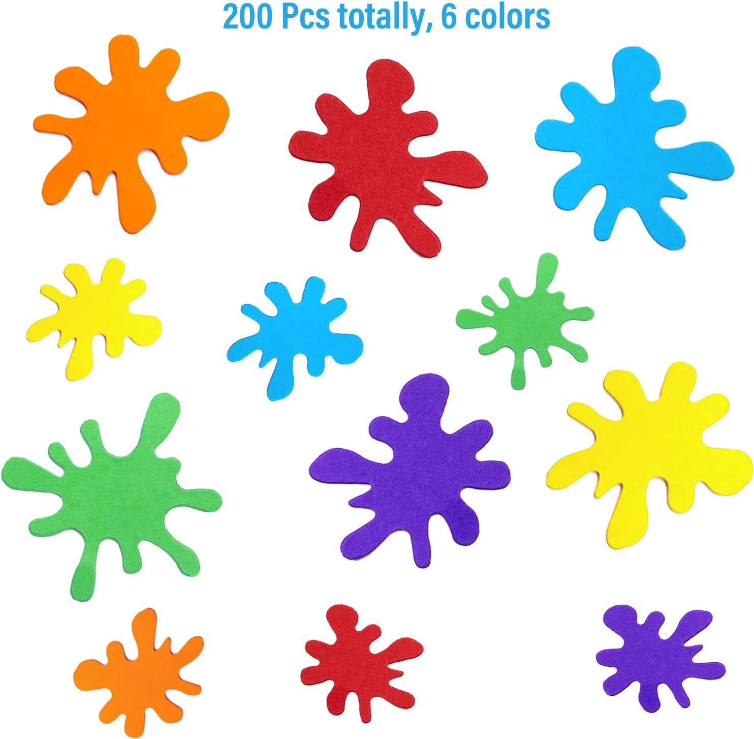 Framendino, 200 Pieces Paint Splatter Confetti Party Decorations