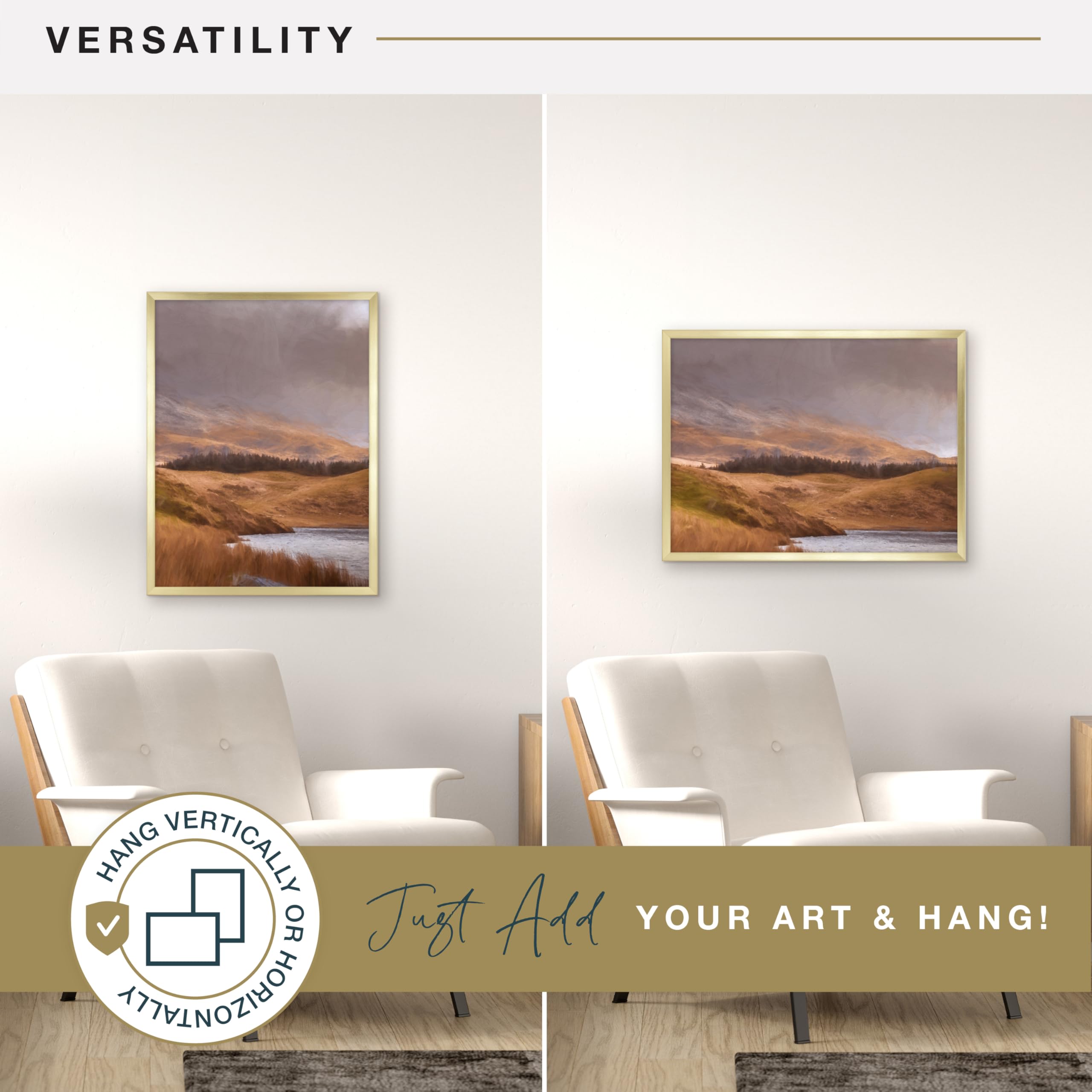 MCS, Brass Gallery Foundation - Cornice per poster, 40 x 50 cm, 40 x 50 cm