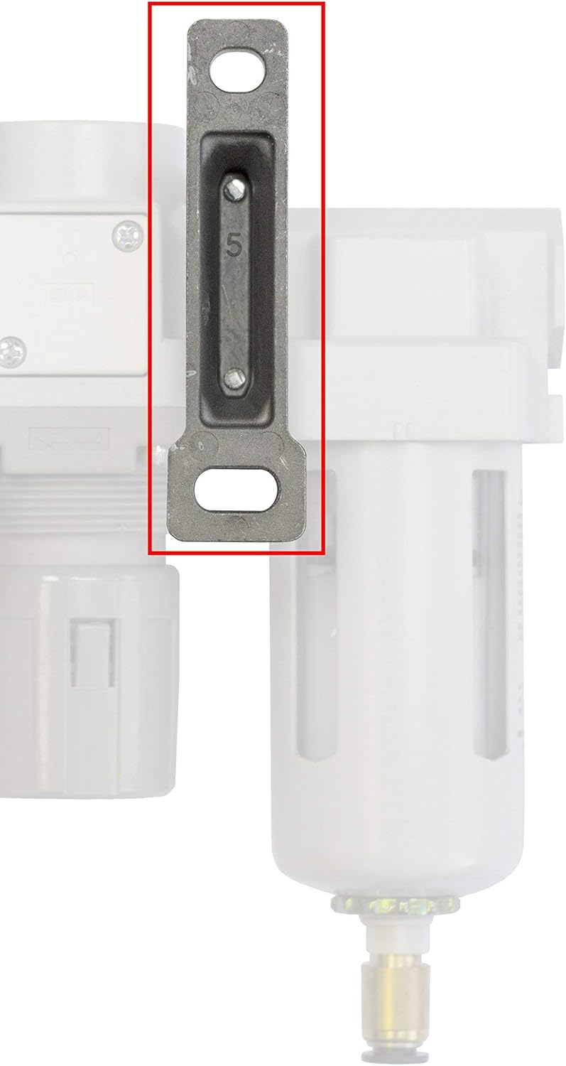 PneumaticPlus SAU420-N06G Compressed Air Filter Regulator Combo 3/4" NPT - Poly Bowl, Manual Drain, Bracket, Gauge - Image 8