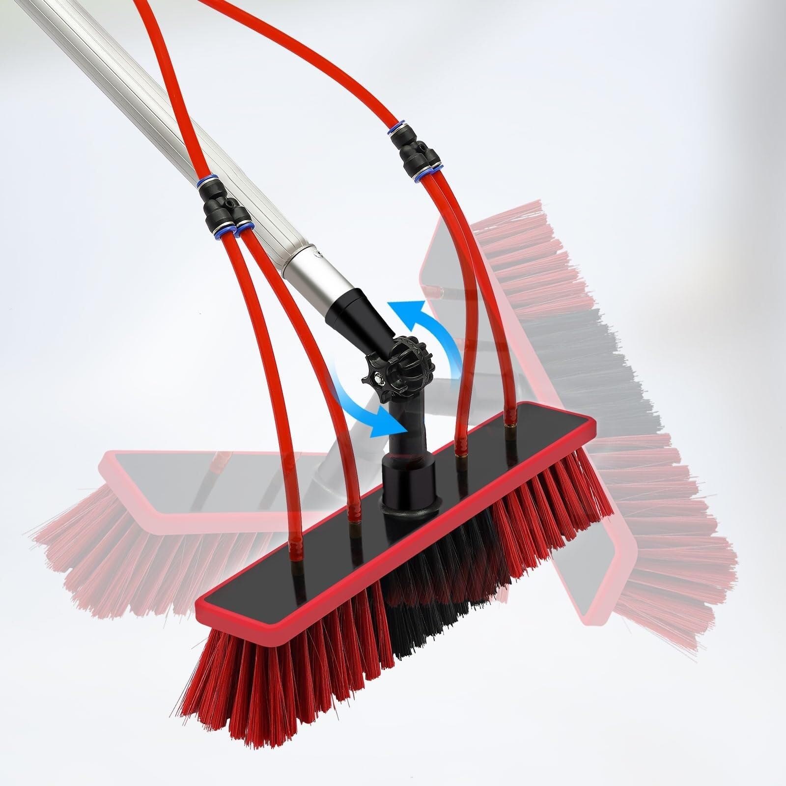 Pulizia pannello fotovoltaico spazzola，Cepillo De Pulverización De Agua Multipropósito Limpiador Extensible Facile da installare per Pulizia di Pannelli Fotovoltaici e Solari