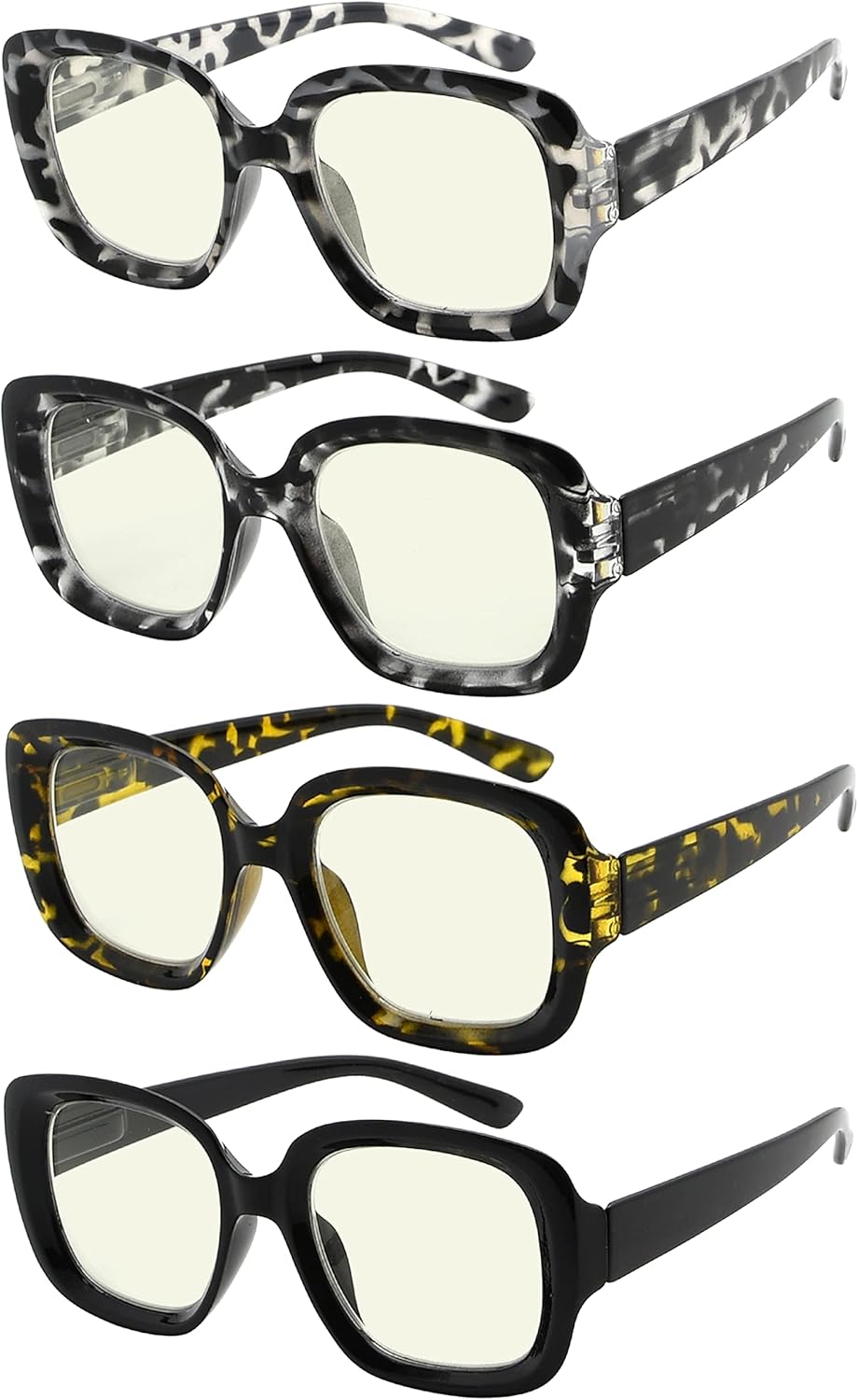 Eyekepper 4- Pack Newish Reading Glasses for Women Readers