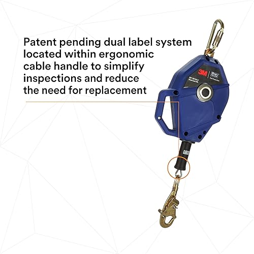 Miniatura 10 de 3M DBI-SALA Smart Lock Autoretráctil Lifeline 3503803, cable galvanizado, azul, 20 pies (19.7 ft) 1 Ea/Case