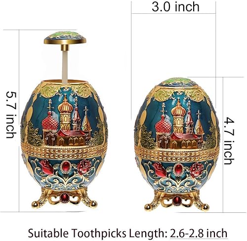 Miniatura 3 de LAUYOO Portapalillos de dientes portátil retráctil con abrebotellas automático, dispensador de palillos de dientes retro emergente automático,