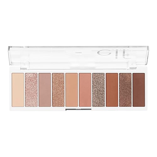 Miniatura 7 de e.l.f. Paleta de sombras de ojos Perfect 10, diez tonos ultrapigmentados azules y morados metálicos, fórmula mezclable, vegano y libre de crueldad