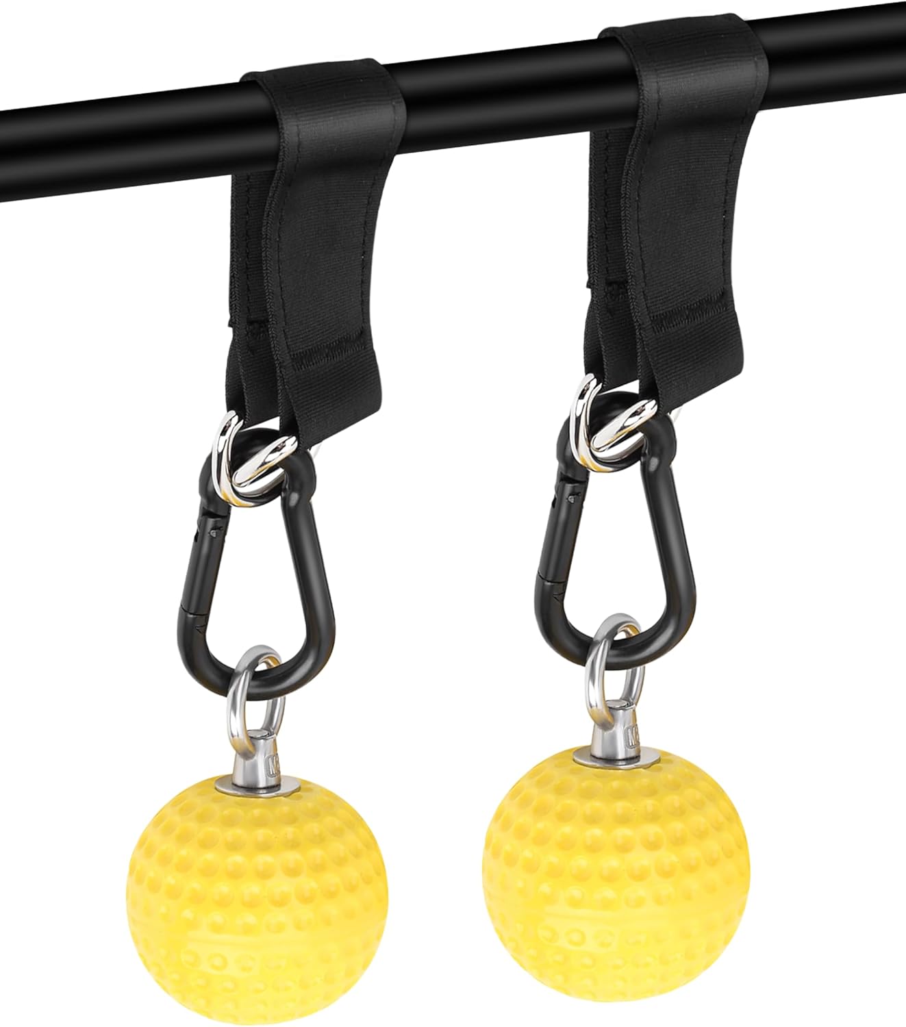 Pull Up Grips Ball Grip Strength Trainer, Climbing Grip Strength Training Pull Up Grips Handles, Cable Machine Attachments, Pull Down Attachment for Hand Wrist Finger