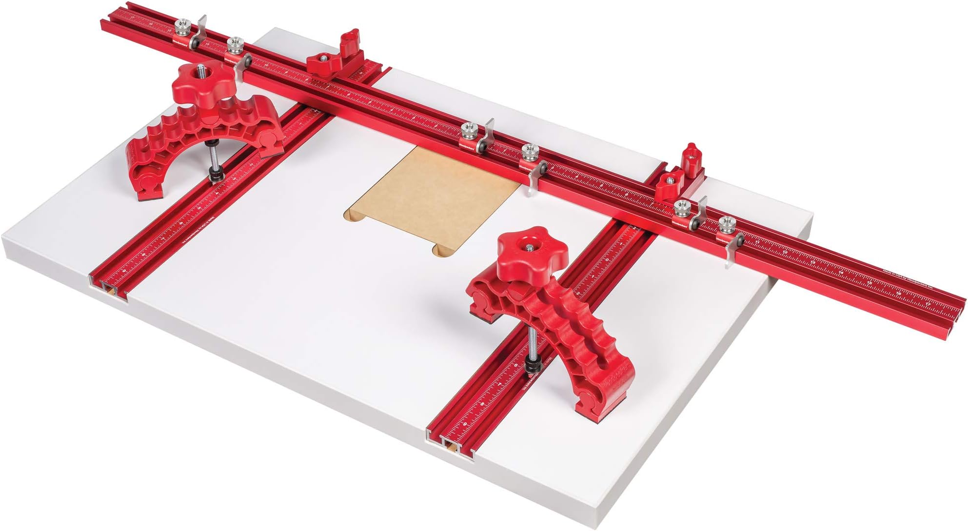 Drill Press Table Package, Kit 3, Complete Kit with Work Surface, Clamps, Fence and Stops