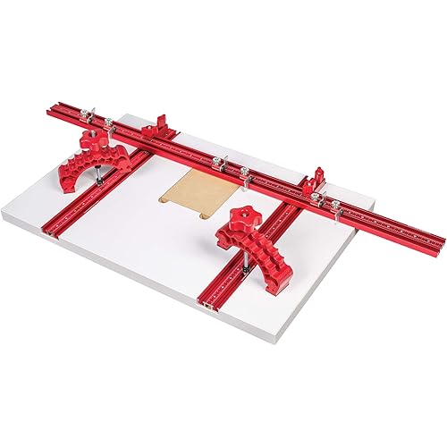 Woodpeckers Drill Press Table Package, Kit 3, Complete Kit with Work Surface, Clamps, Fence and Stops