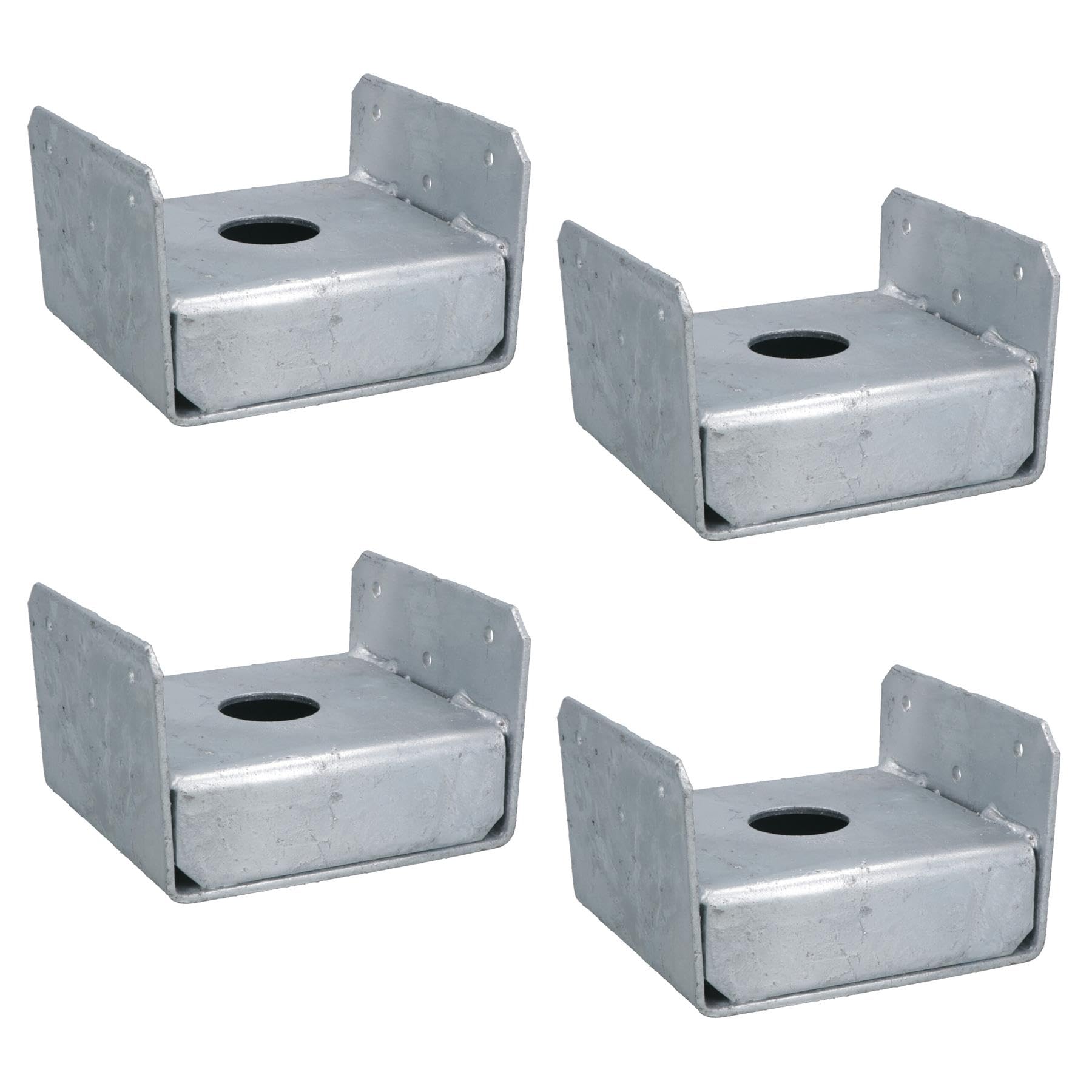 Deck Post Base Holder Pillar Foot Bracket 100mm x 100mm Pergola Canopy 4PK