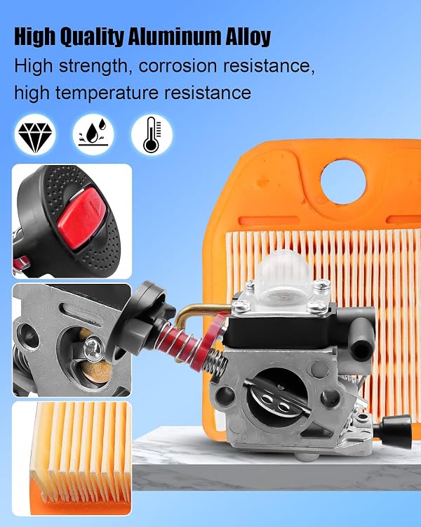 4237 120 0621 Carburetor Fit for Stihl HS82 HS82T HS82R HS87T HS87R by NTSUMI - Used condition - Image 3
