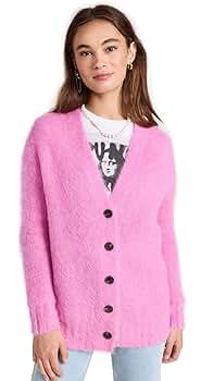 【THE TOE】Parasol mohair cardigan pink Rebecca Taylor Women's Brushed Mohair Cardigan, Peony, Pink