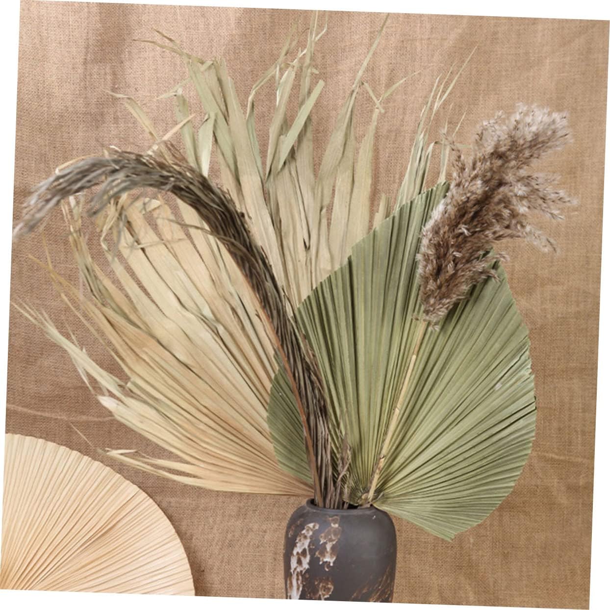 Boho Large Leaves Decor Dried Leaf Fan Art Wall Hanging Wedding Party Supplies Decorative