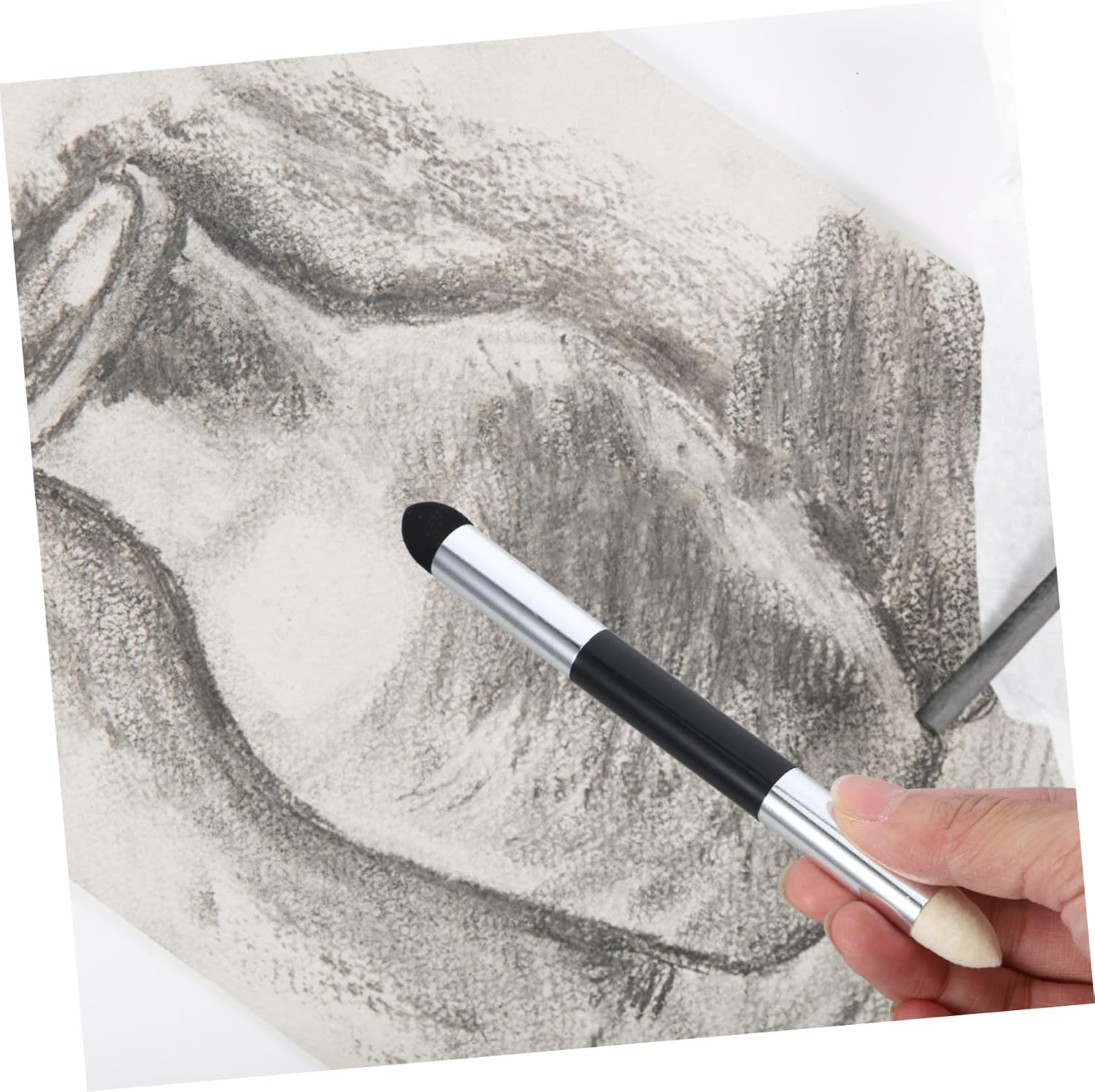DOITOOL 2pcs Sketch Wiper Art Blender Set Versatile Drawing Tools for Artists Comfortable Grip for Smudging and Blending Suitable for Various Sketching Materials
