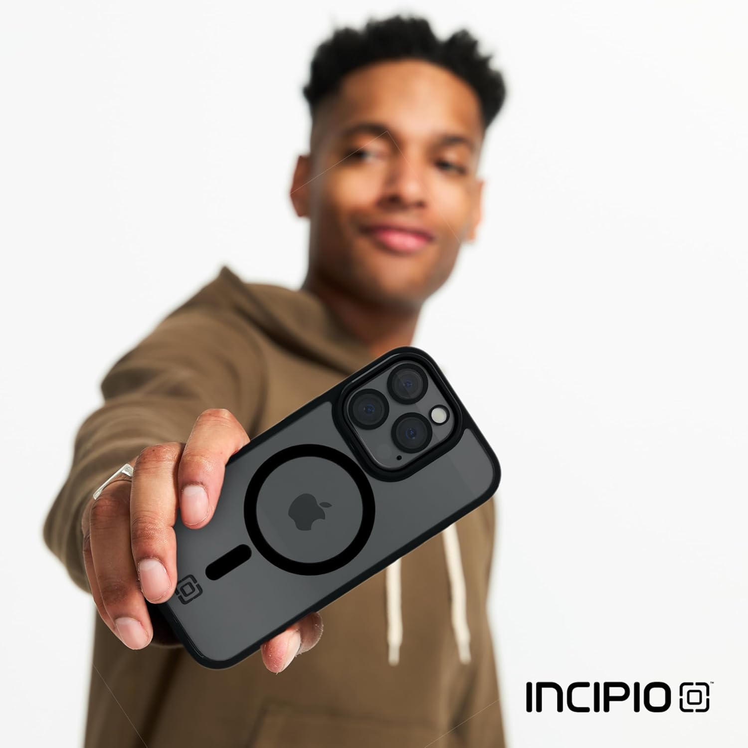 Incipio - Velocity+ iPhone 16 Pro Max Case MagSafe Compatible, 10 ft Drop Tested, Shock Absorbing, Ultra Slim, Scratch-Resistant, Sustainable Materials (Clear/Black)