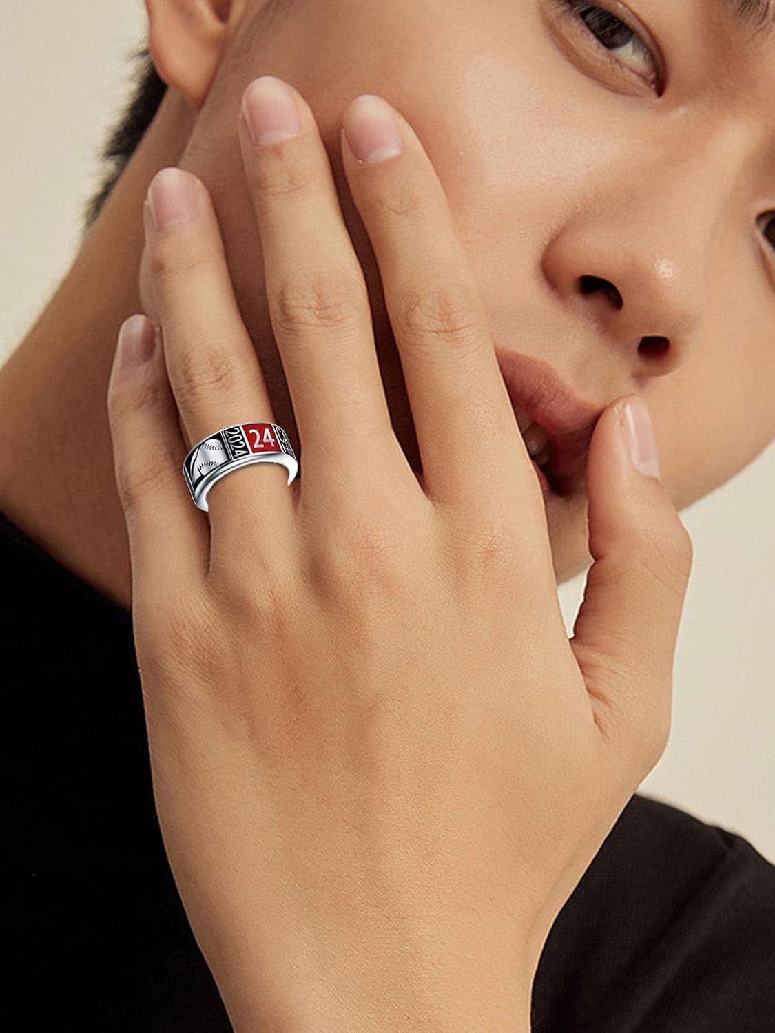 Hundreds of Custom Patterns Fully Personalized Graduation Ring for Men 2026 Sterling Silver Birthstone High School College Class Ring Customized Graduation Jewelry Gift for Graduates Size 4-15
