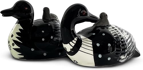 Miniatura 18 de River's Edge Juego de salero y pimentero, de resina de polímero, pintado a mano. Cocodrilo (Alligator),Bass,Oso y abejas,Azul Cangrejo,Bobber,Bull