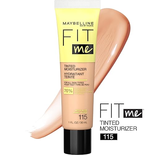 Miniatura 2 de Maybelline Fit Me Crema hidratante tintada, cobertura natural, maquillaje facial, 115, 1 unidad