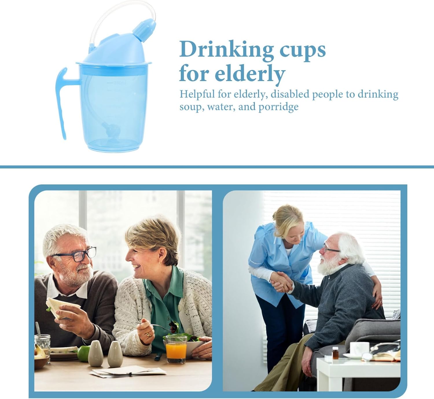 Bedridden Patient Liquid Feeding Cup with Straw for Elderly and Disabled Spillproof Design for Convenient Drinking of Soup Water Porridge for Maternity and Convalescent Care