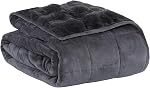 MOTRIP Adult Weighted Blanket for Anxiety, Queen Size Fluffy Cozy Faux Fur Weighted Throw Blanket 15 lbs, 60 x 80 inches, Lavender Purple