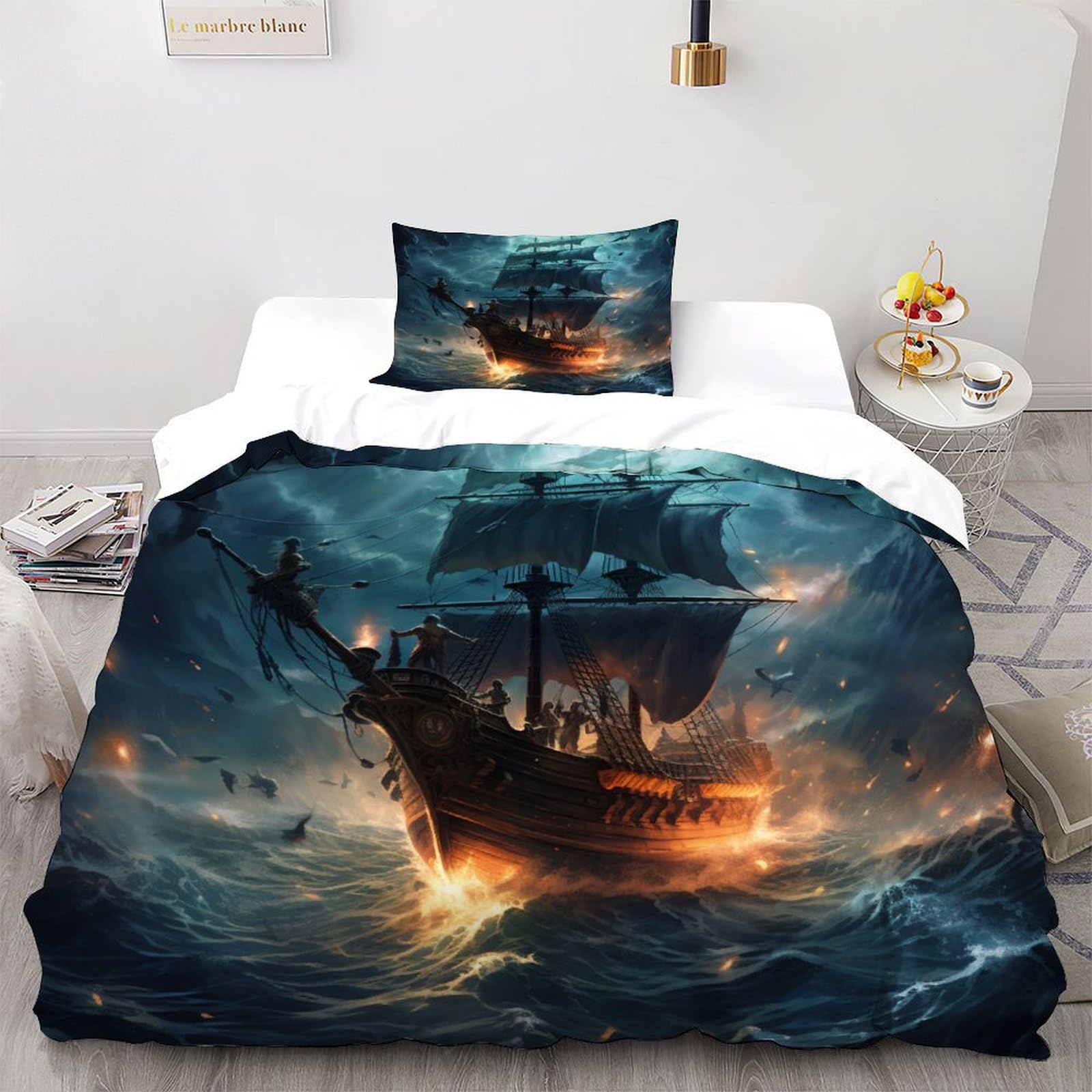 Housse de couette ciel cosmique pour transformer la chambre en navire pirate