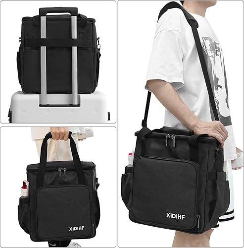 Miniatura 5 de Bolsa de viaje para cafetera, compatible con Keurig K-Mini y K-Mini Plus, estuche de almacenamiento portátil con múltiples bolsillos y correa de