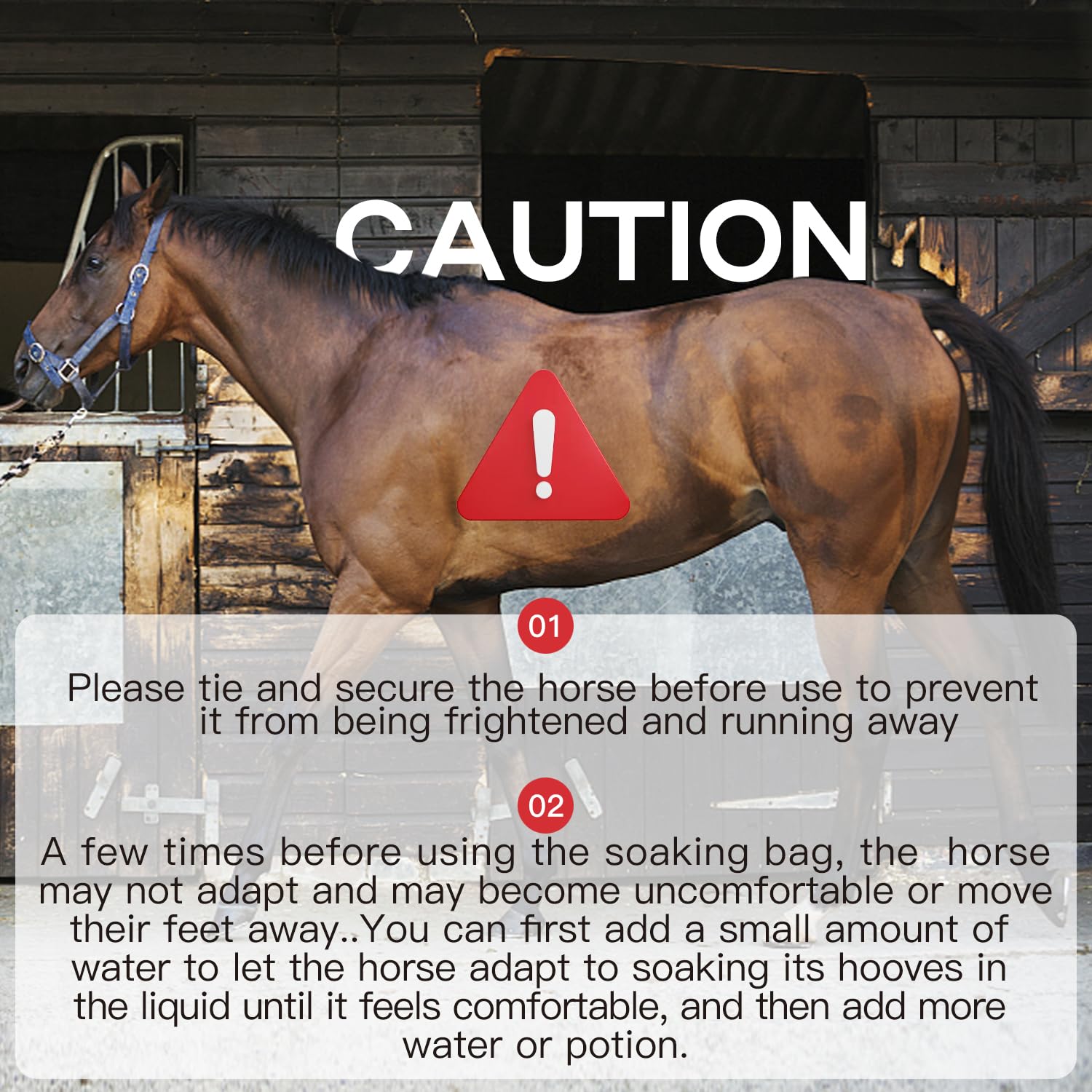 GARFTAI Horse hoof Soaking Boot,Easy use Soaker Bag, Equine Soaking Boot, Hooves Care Treatment Bucket - image 7