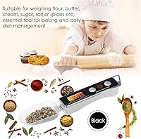 Vista 7 de Báscula digital de cuchara medidora, báscula electrónica de cocina con función de tara, 0.00 oz-17.64 oz, 2 cucharas desmontables