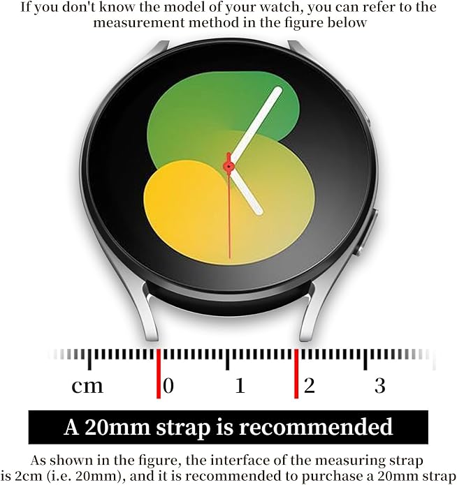 Correa deportiva de 20 mm para Galaxy Watch miniatura 5