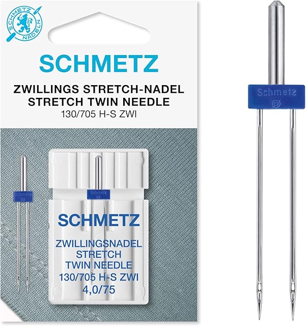 Schmetz Sewing Machine Needle - Stretch Twin, Size 4.0/75