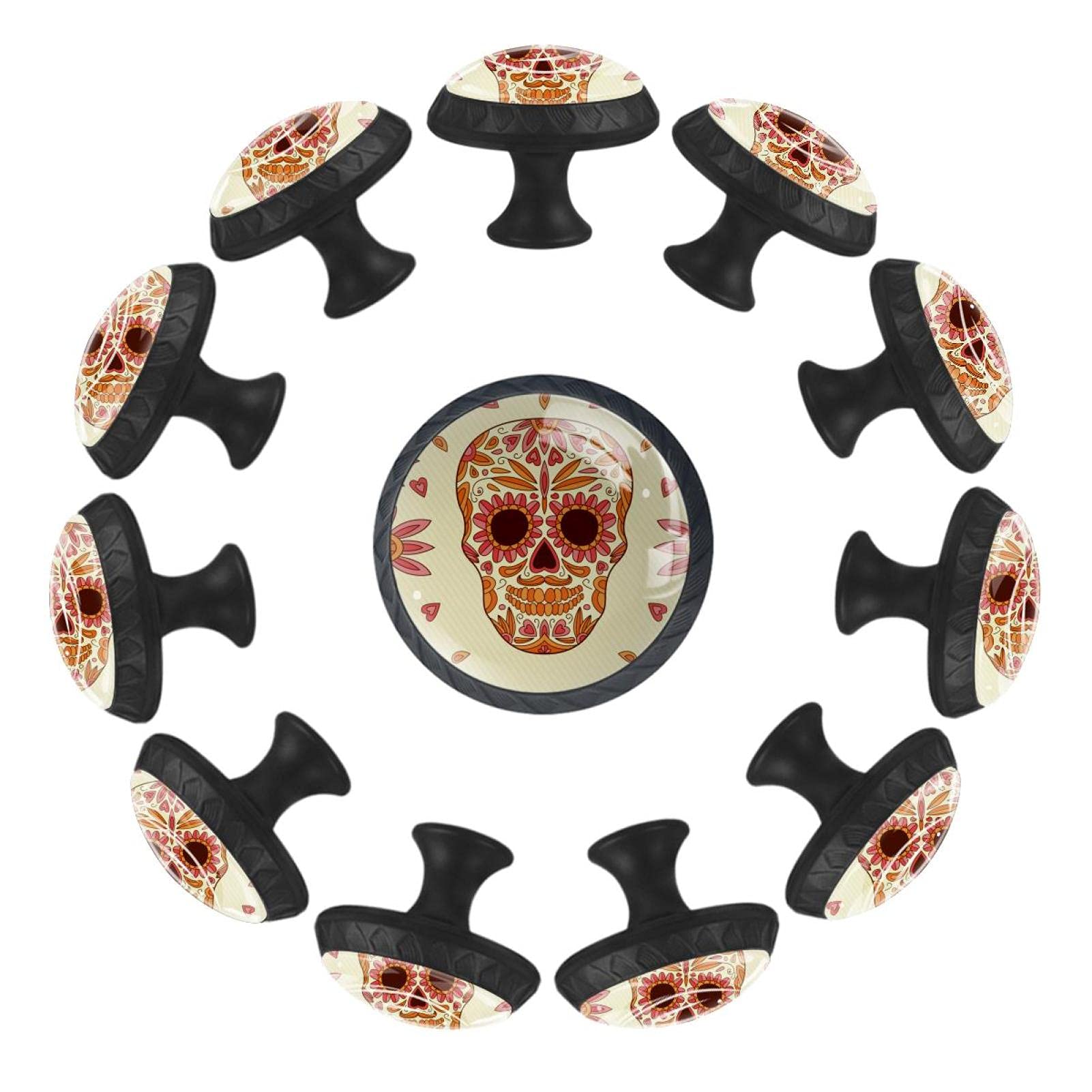 Boutons de tiroir chambre lot de 12 poignée meuble 35 mm fleur cœur commode crèche