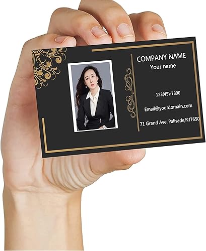 Miniatura 3 de 200500 tarjetas de visita personalizadas (añade imagen o logotipo), tarjeta de visita de papel recubierto grueso impresión de doble cara - 2 x 3.5