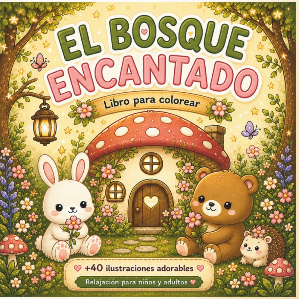 El Bosque encantado: El Bosque encantado: Libro para colorear kawaii para relajarse y disfrutar. (Mundo Kawaii para colorear.)
