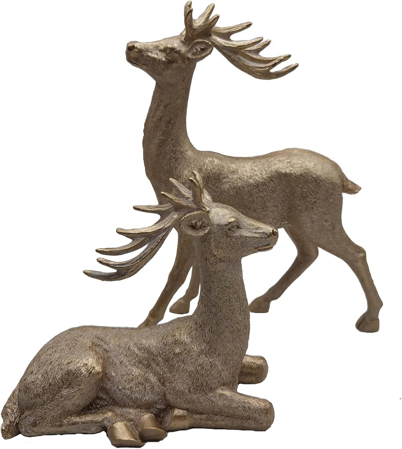 V Viatanst Festive Resin Christmas Reindeer Figurine
