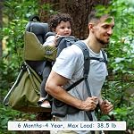 WIPHA Sac à dos pour bébé, sac à dos de randonnée Comfort Carrier pour tout-petit avec porte-enfants léger réglable