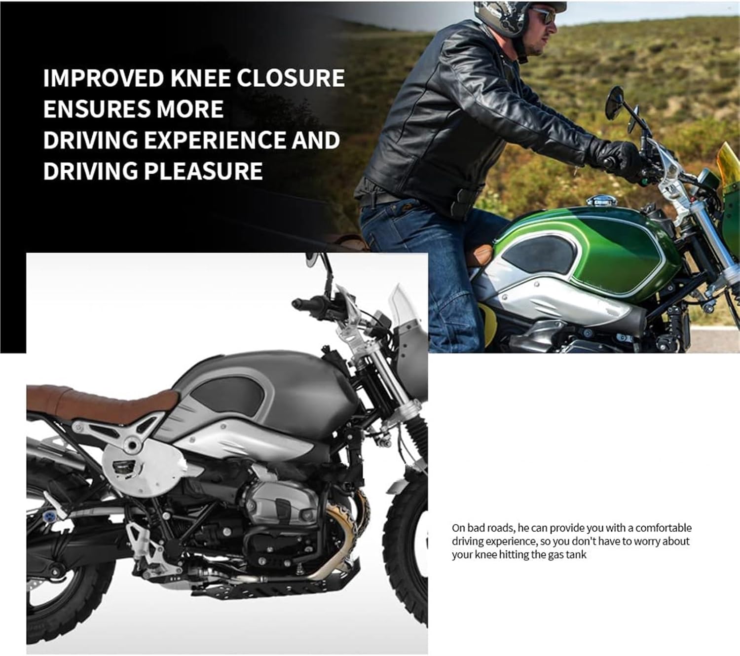 燃料タンクステッカー Compatible With R NineT 2014 2015 2016 オートバイアクセサリー サイド燃