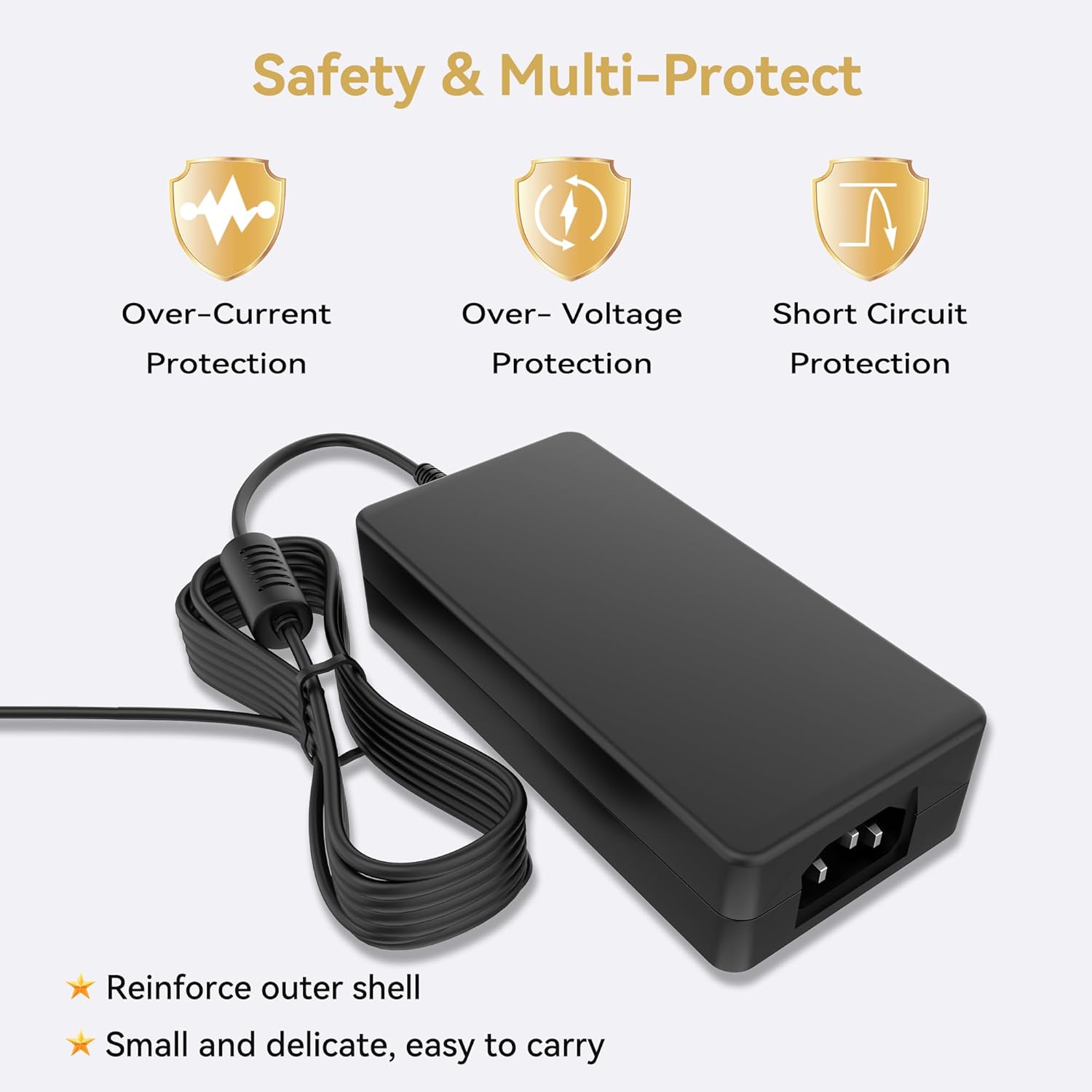 24V 7.5A DC7909+8020 Port Power Supply Charger for Jackery Explorer 500 300 240 1000 880 e1000 e880 1000d 880d 1000pro/1000 v2/1000 Plus/2000 v2,1500 2000 3000 pro Plus