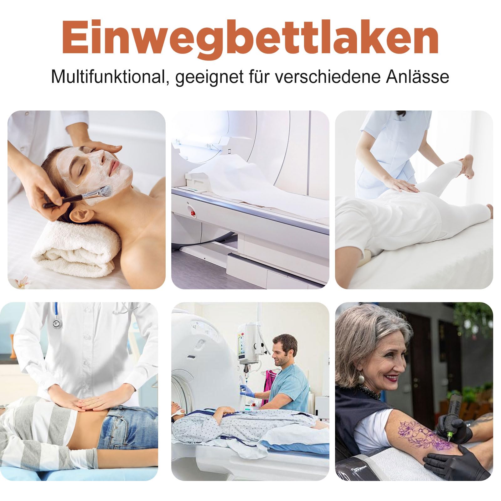 100 Stück Einweg Spannlaken für Massageliegen,Abdeckung für Massagebetten, Einweg Bettlaken,Einweg Massagetisch Bettlaken für Schönheitssalon,Spa,Massage,Hotels,180 x 80 cm (Rosa)