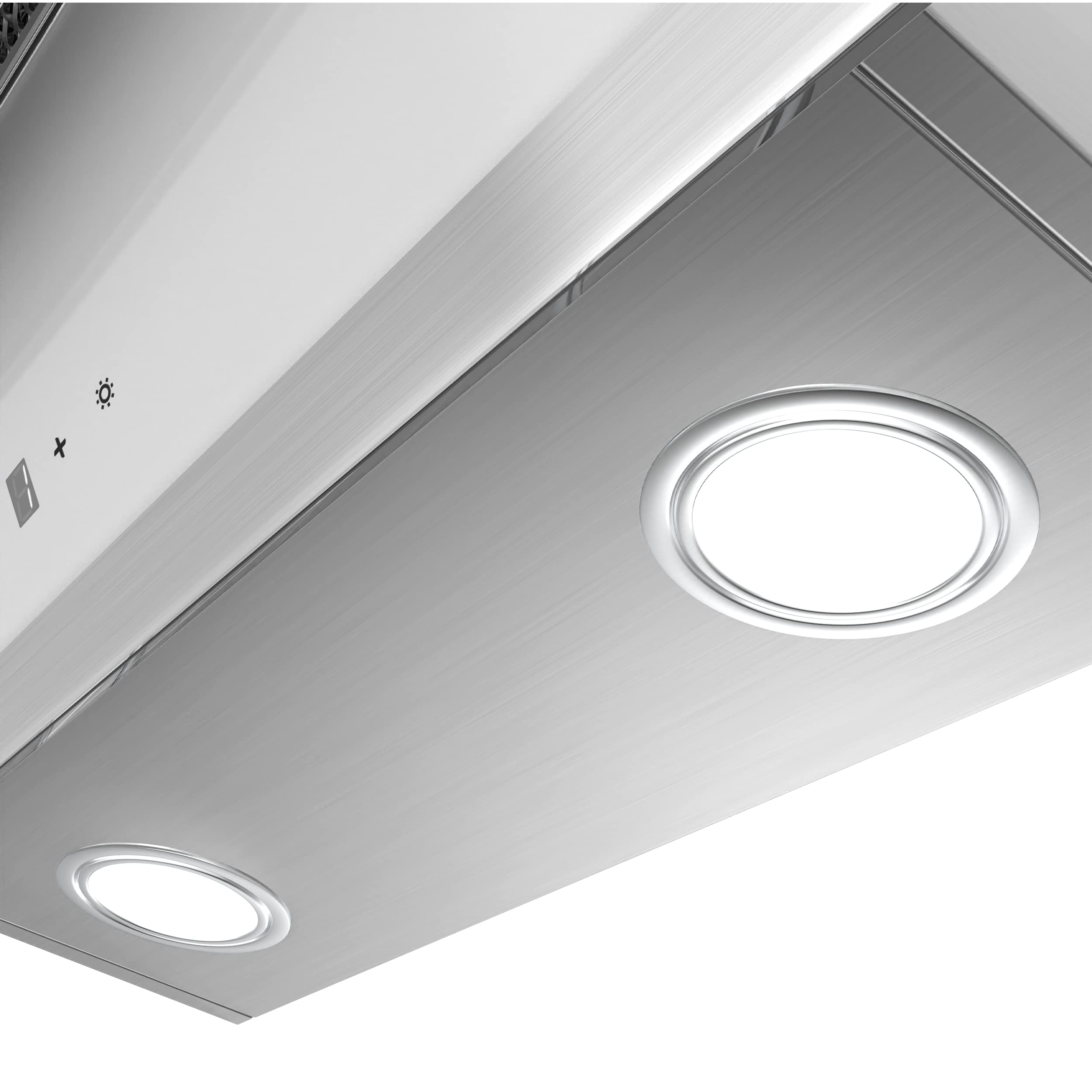 Ciarra ASW6736N Campana Extractora 60cm Clase A+++ 650m³/h Pantalla Táctil 4 Velocidades Recirculación por Filtro de Carbón- Blanco