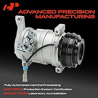 Vista 5 de Compresor de aire A-Premium con embrague compatible con modelos Chevrolet, GMC - Silverado, Sierra, Tahoe, Yukon, Suburban, Express, Escalade