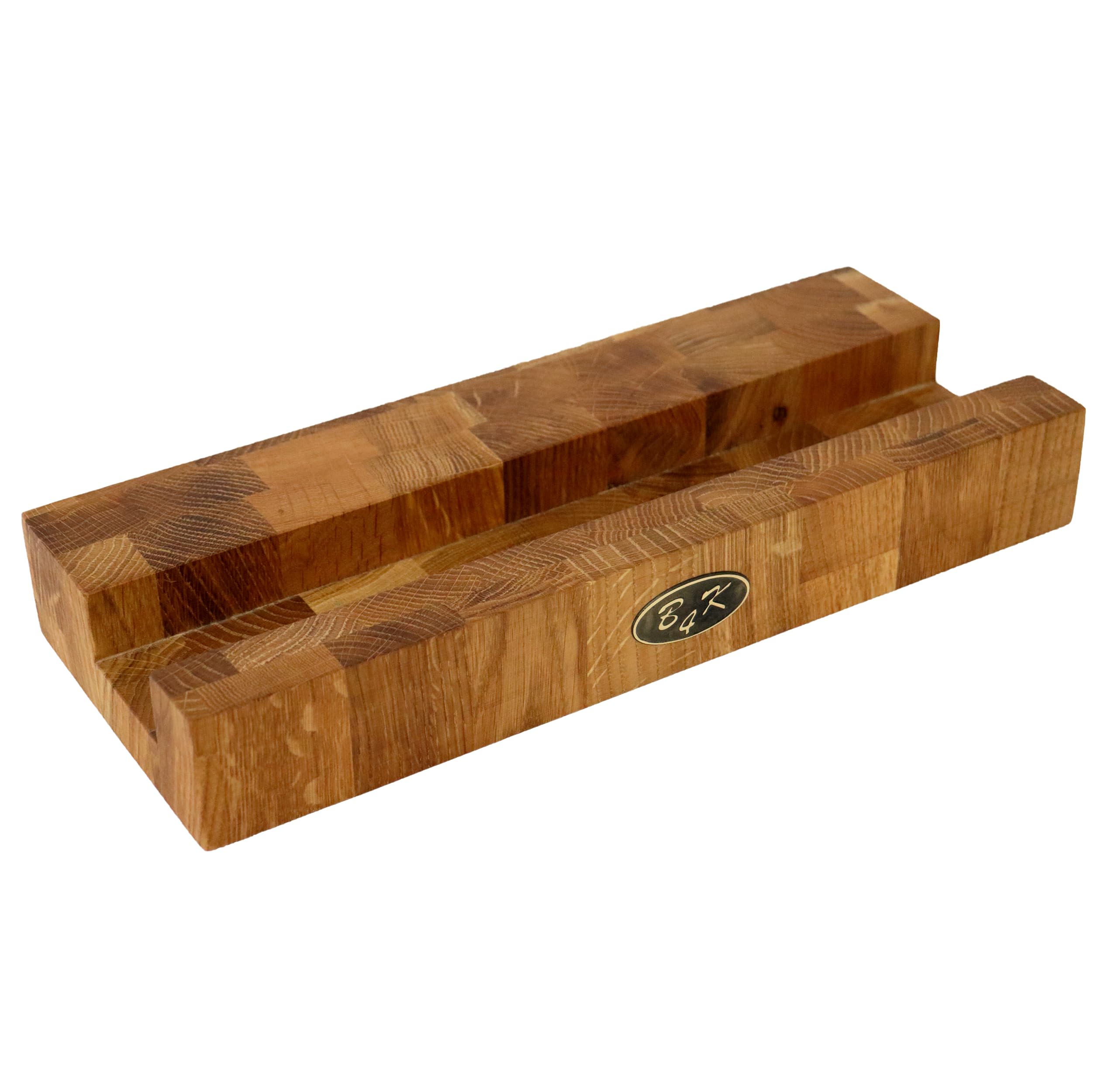 B4K® Supporto per tagliere in rovere – Robusto supporto per tagliere in legno e blocco di legno (4 cm di spessore) | antiscivolo e durevole | progettato per tavole di 4 cm di spessore