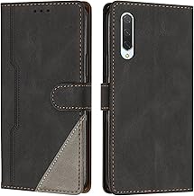 Cover for Xiaomi MI 9 Lite/MI A3 Lite/MI CC9, PU Leather Case, Shockproof Book Wallet Protective Cover Compatible with Xiaomi MI 9 Lite/MI A3 Lite/MI CC9, Black